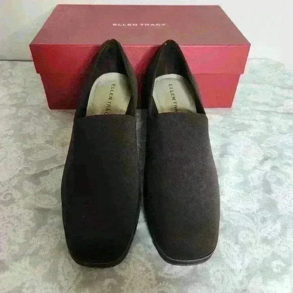 NEW Ellen Tracy Josie women's slip on wedge shoes brown size 7.5 - Picture 7 of 9